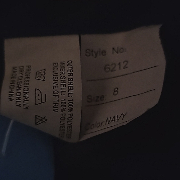 Navy blue Prom Dress size 8 - Picture 8 of 8